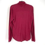 prAna Women's Cowl Neck Stretch High Low Hem Long Sleeve T-Shirt Red Size Large Photo 1