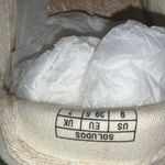 Soludos ANTHROPOLOGIE/ Picnic Espadrille Light Blue with Pink Flamingo Size US 9 Photo 6