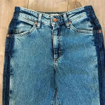 Wrangler NWT  Westward 626 Bootcut Jeans Two Tone Side Stripe Acid Size 24 / 34 Photo 5