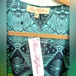 Mara Hoffman NWT  vest shirt Aztec print green blue gray medium Photo 2