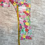 Lilly Pulitzer Women’s 8 Cotton Blend Pink Green Floral Tropical Print Pants Photo 3