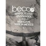 Becca  Gray & Black Patterned 25" Cropped Leggings Women's Size Large Photo 3