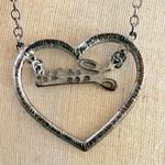 Guess  Rhinestone Open Heart Necklace Photo 5