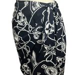 Talbots Vintage Midi Wrap Skirt Women 4 Blue Nautical Sailing Coastal Resort Photo 2
