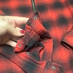 The Kooples  Red and Black Checkered Plaid Zip Shirt Jacket Women’s Sz L Photo 3