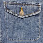 The Limited Vintage 90s Y2K  Jeans Denim Trucker Jacket Zip Front 100% Cotton Photo 3