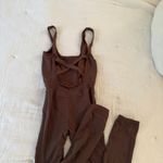 Free People Movement  Good Karma Onesie Brown Photo 5