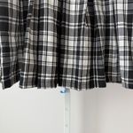 Hot Topic Plaid Pleated Mini Skirt Black White Womens Size SM Goth Collegiate Photo 2