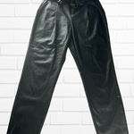 VERO MODA  Women's Medium Pants Eva Paperbag Faux Leather Ankle‎ Black Photo 0