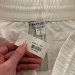 Athleta White Linen Pants Photo 5