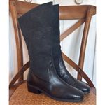Markon Suela black floral leather boots size 8 Black Photo 8