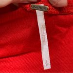 Free People  Uptown Turtle Choker-Neck Tunic Top Red Long Sleeve Asymmetrical S Photo 11