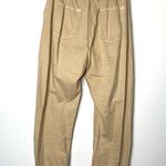 ZARA Baggy Buttoned Tan Paperbag Trousers Pants Cotton Size 2 Photo 2