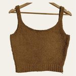 SKIMS Brown Cozy Knit Sleeveless Tank Top Size S/M Photo 3