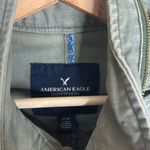 American Eagle  Mock Neck Front Pockets chore coat jacket Y2K Military medium Photo 4
