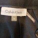 Calvin Klein  Women’s Black Front Pockets MIDI Skirt Size 14 Photo 4