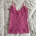 Frederick's of Hollywood Fredrick’s of Hollywood Size Medium Elegant Pink Lace Babydoll Camisole Top Y2K Photo 1