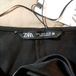 ZARA Womens Blouse Small Cropped Twist Runche Plunge Bohowestern Cowgirl Rodeo Photo 6