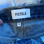 Pistola  Womens Cassie Super High Rise Straight Leg‎ Distressed Jeans 30 Denim Photo 2