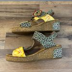 L'Artiste By Spring Step Radd Floral Cork Wedge Sandals Women's Yellow Size 9 Photo 8