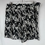 Ann Taylor  Black and White Floral Pleated Shorts Photo 0