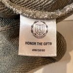 Honor The Gift Women's XS Sand Cropped Quarter Zip Distressed Cotton Streetcore Tan Photo 6