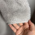 PINK - Victoria's Secret  Sherpa Teddy Long Sleeves  Zip Up Plush Gray Jacket sz XL Photo 5