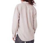 Madewell  Donegal Flannel Kentwood Oversized Shirt-Jacket Women's S Pink Ivory Photo 2