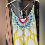 Free People  sophia tank top tunic print scoop neck boho silky loose Photo 4
