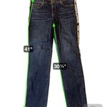Karl Lagerfeld  Paris Logo Side‎ Stripe Straight-Leg Jeans – Size 10 Photo 1