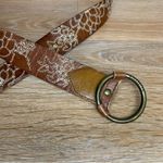 Hollister 100% Genuine Boho Leather Embroidery Brown Belt Photo 1