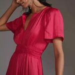 Anthropologie NWT by The Somerset Maxi in Pink Lumensilk Edition Dress XXS 2XS Photo 1