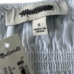 Madewell The melody Bubble-Hem Smocked Cotton Poplin Mini Dress Size S In White Photo 9