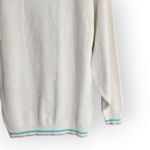 American Vintage Vintage 80s Winner's Choice White Knit Grandmacore Sweater M Photo 6