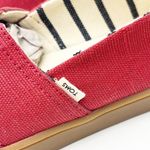Toms Red Brown Sole Slip On Shoes, Size 7.5 Photo 8