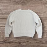 ZARA Women’s White Chunky Knit Sweater Pullover Long Sleeve Cozy Size XL Photo 1