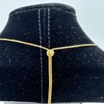 Henri Bendel Square Cut Princess Rhinestone Gold Tone Adjustable Necklace Choker Photo 4