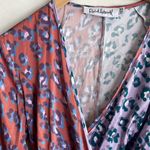 Rachel Antonoff Willow Wrap Dress Lilac Leopard Pink Size XS Photo 5