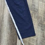 Diane Von Furstenberg  Blue Gennifer Two Stretch Cotton Cropped Trouser Size 6 Photo 6