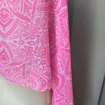 Cejon Pink and White Batik Geo Scarf 65” x 22” VALENTINES DAY GIFT IDEA! Photo 3