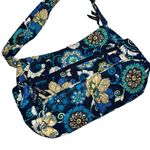 Vera Bradley Blue & Gold Crossbody Bag Mod Floral Pattern Purse Flowers Design! Photo 1