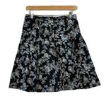 Rave Women's Y2K Black Knee Length Skirt Floral Print Stretch 9 Size undefined Photo 0
