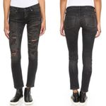 AGOLDE  • Chloe Jeans low rise boyfriend slim Liverpool black distressed ripped Photo 1