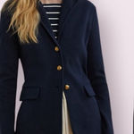 Ralph Lauren Lauren Sweater Blazer Navy Blue Medium Photo 0
