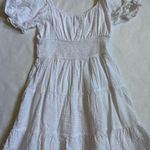 Francesca's Mi Ami  White Dress Puff Sleeve Photo 1