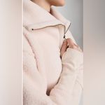 Free People  Poppy Fleece Champagne Pullover Photo 6