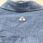 Barbour  Womens Seaview Shirt 4 NWT $120 Collared Long Sleeve Button Blue Checker Photo 3