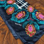 Diane Von Furstenberg  Black and Multicolor Scarf Photo 3
