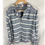 Hollister NWT Co Striped V Neck Hi Low Top Size Medium Photo 3