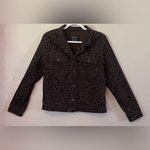 Sanctuary  Brown Black Leopard Print Jean Jacket Size Small S Photo 2